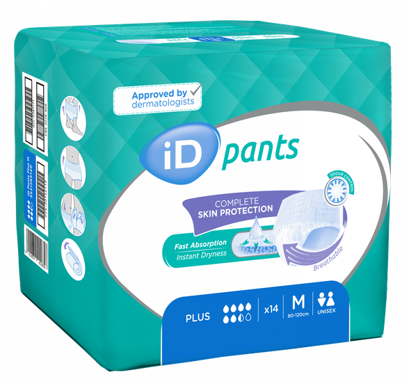 ID Pants Plus M (80-120 cm) nappy pants, 14 pcs.