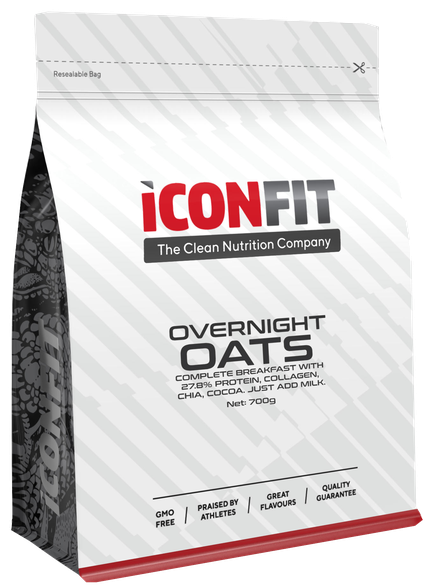 ICONFIT Overnight Oats - Chocolate-Peanut biezputra, 1000 g