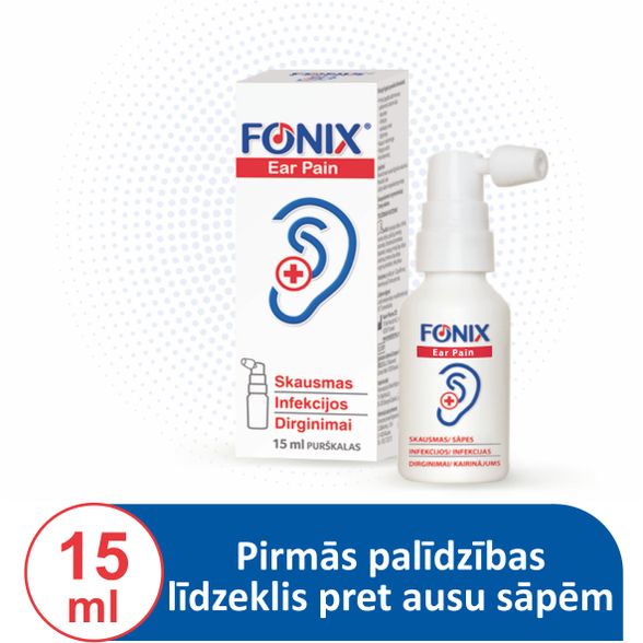 FONIX EAR PAIN aerosols, 15 ml