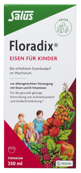 FLORADIX  Iron For Kids liquid, 250 ml