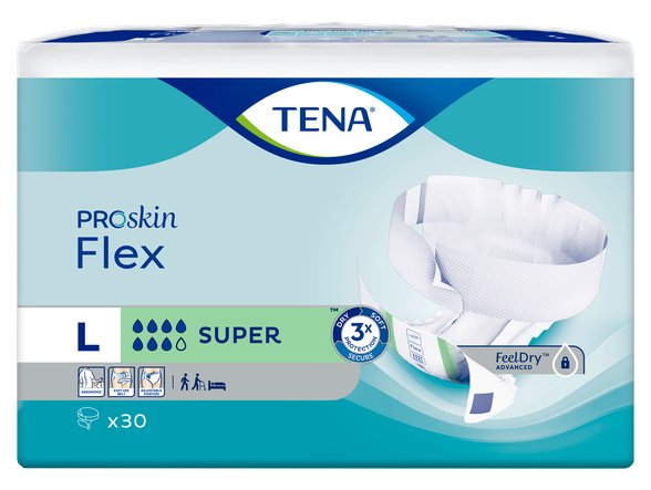 TENA Flex Super L diapers, 30 pcs.