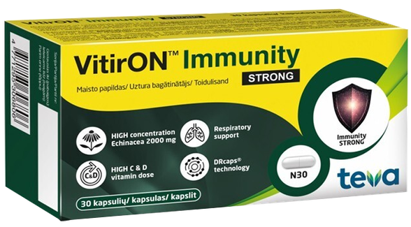 Vitiron Immunity Strong kapsulas, 30 gab.