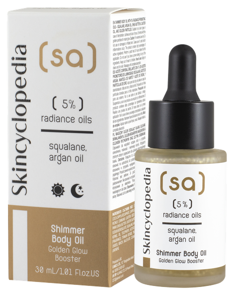SKINCYCLOPEDIA 5% Radiant Oils, Squalene, Argan Oil and Gold Particles	 body oil, 30 ml