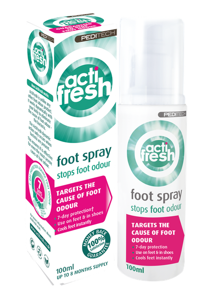 ACTI Fresh pret nepatīkamu pēdu un apavu aromātu aerosols, 100 ml