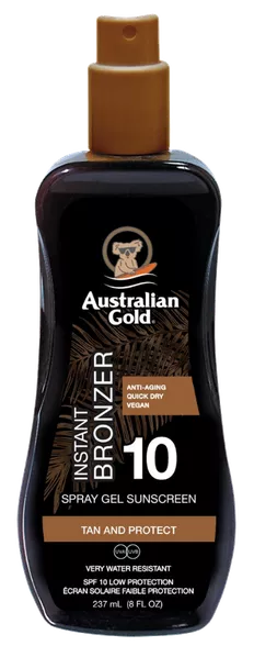 AUSTRALIAN GOLD With Bronzer SPF 10 Gel spray, 237 ml