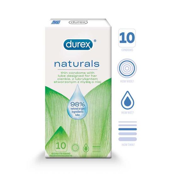 DUREX Naturals презервативы, 10 шт.