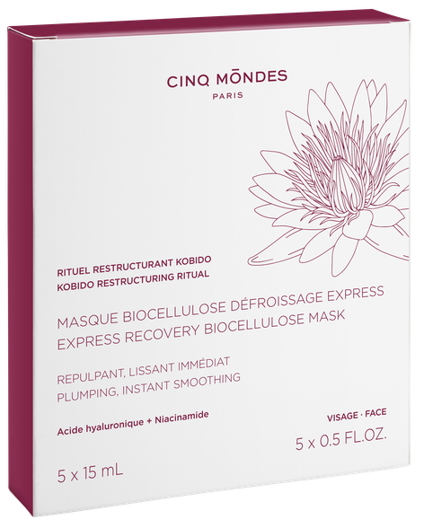 CINQ MONDES Express Recovery Biocellulose маска для лица, 5 шт.