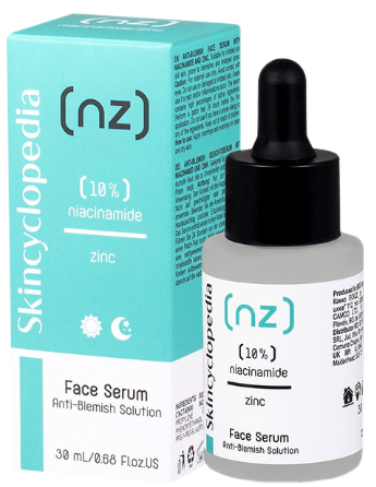 SKINCYCLOPEDIA 10% Niacinamide + 1% Zinc serums, 30 ml