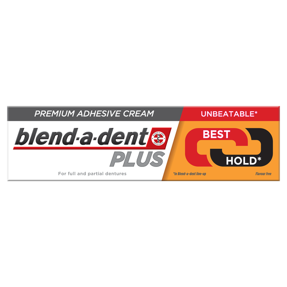 BLEND-A-DENT Premium Plus denture adhesive, 40 g