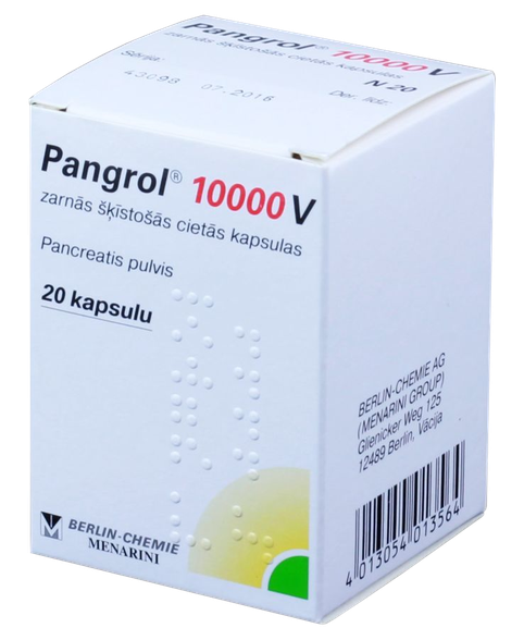 PANGROL 10000V kapsulas, 20 gab.