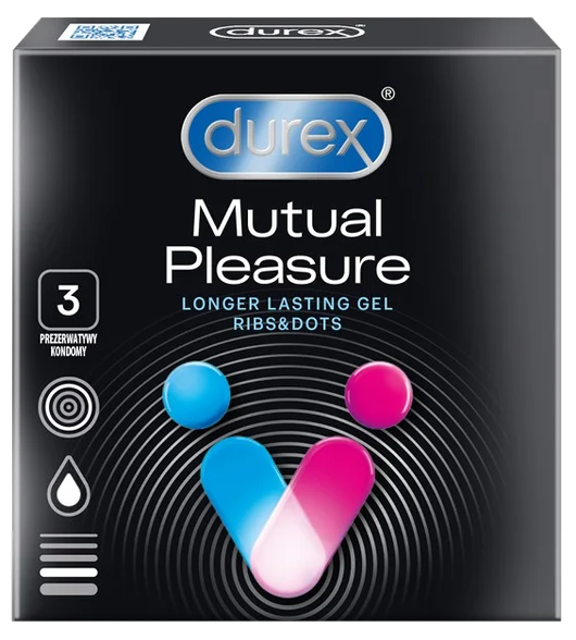 DUREX Mutual Pleasure condoms, 3 pcs.