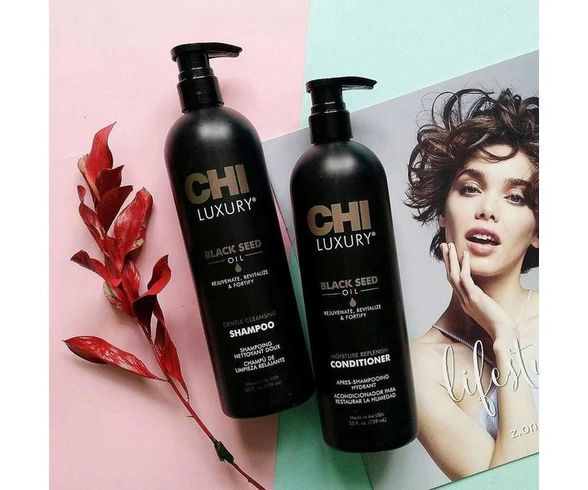 CHI__ LUXURY Gentle Black Seed Cleansing shampoo, 739 ml
