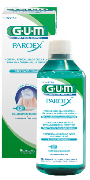 GUM Paroex Daily Prevention mutes skalojamais līdzeklis, 500 ml