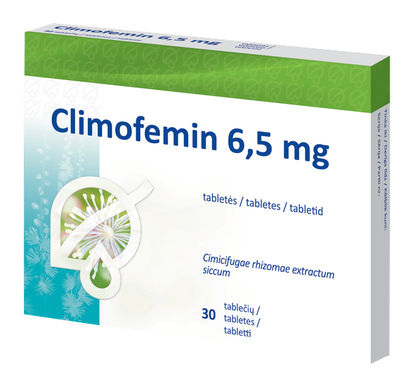 CLIMOFEMIN 6,5 mg tabletes, 30 gab.