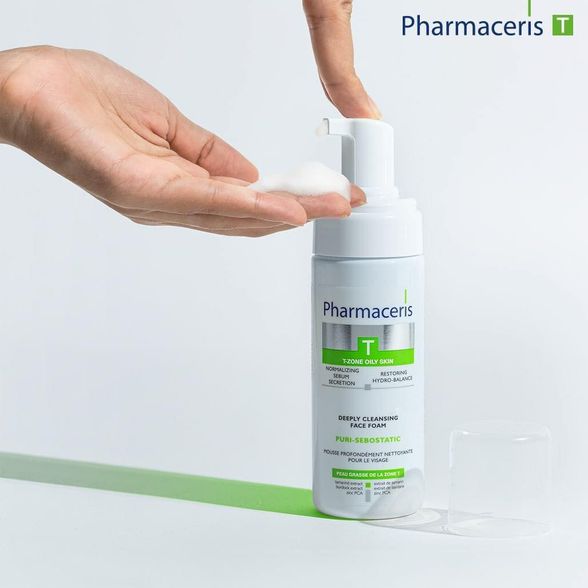 PHARMACERIS T Puri-Sebostatic cleansing foam, 150 ml