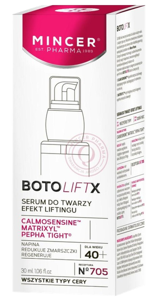 MINCER PHARMA Boto LiftX 40+ Nr. 705 serums, 30 ml