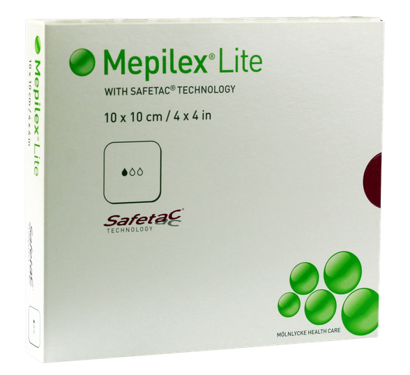 MEPILEX  Lite 10x10 cm wound dressing, 5 pcs.