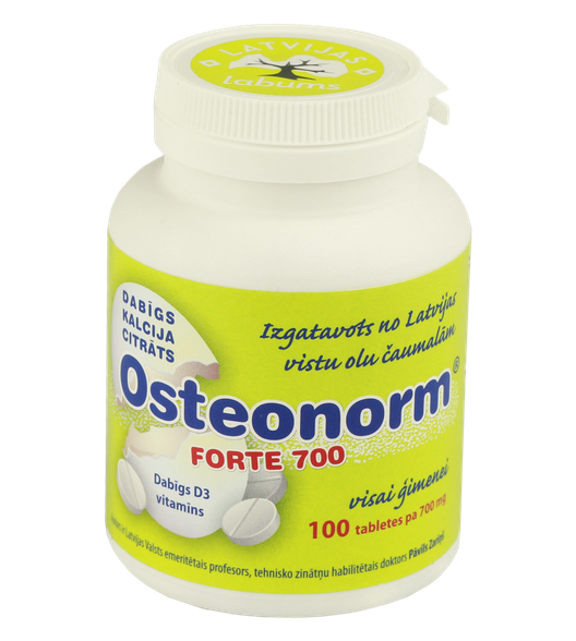 OSTEONORM  Forte 700 tabletes, 100 gab.
