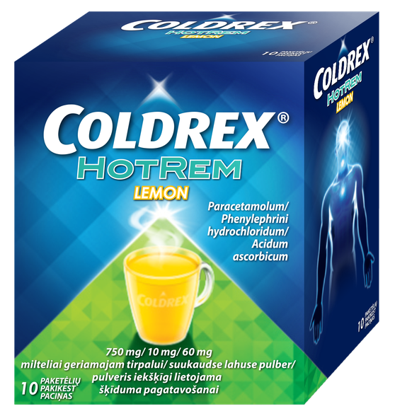 COLDREX  HotRem Lemon for oral solution powder, 10 pcs.