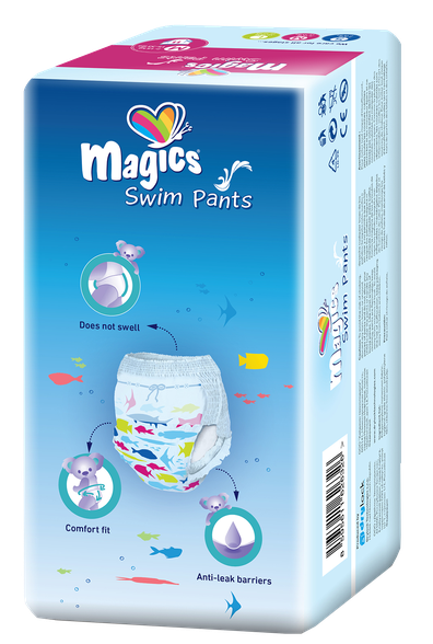 MAGICS Swimpants M (9-15 kg) nappy pants, 11 pcs.