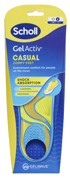 SCHOLL GelActiv (40-46,5 size) insoles, 1 pair