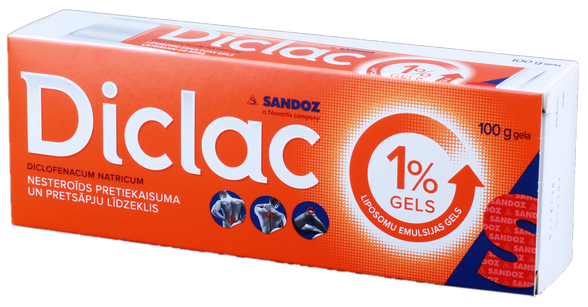DICLAC 1 % gels, 100 g