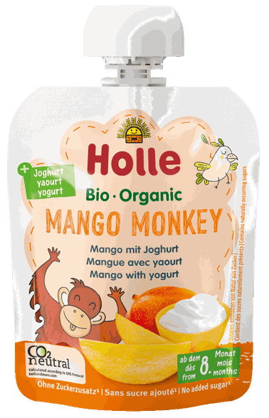 HOLLE Mango and yogurt puree, 85 g