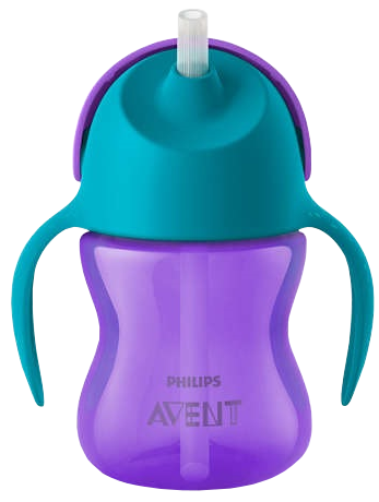 PHILIPS Avent 9 m+ (violet) straw cup, 1 pcs.