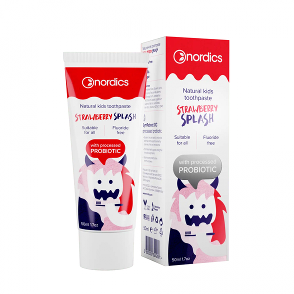 NORDICS Kids with strawberry flavor toothpaste, 50 ml