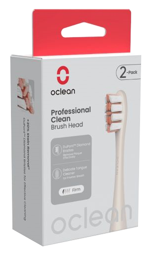 OCLEAN Professional Clean P1C8 Golden elektriskās zobu birstes uzgaļi, 2 gab.