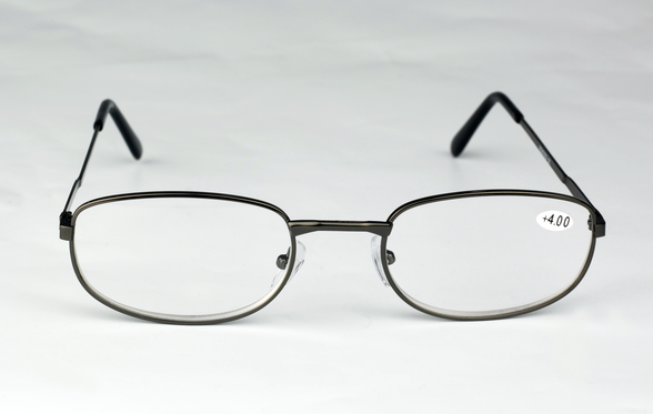 OPTILAND +4.00 oval shaped glasses, 1 pcs.