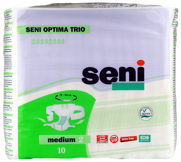 SENI Optima Trio M (70-105 cm) diapers, 10 pcs.