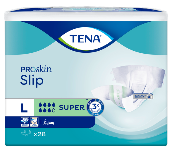 TENA Slip Super Large подгузники, 28 шт.