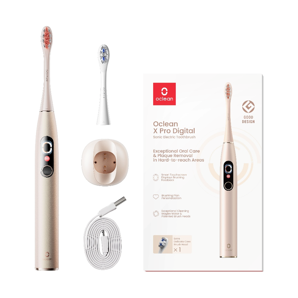 OCLEAN X Pro Digital Gold electric toothbrush, 1 pcs.