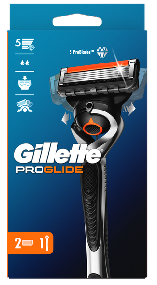 GILLETTE Fusion5 ProGlide 2 replacement cassettes +  razor, 1 pcs.