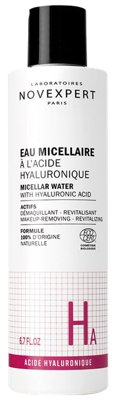 NOVEXPERT  With Hyaluronic Acid micelārais ūdens, 200 ml