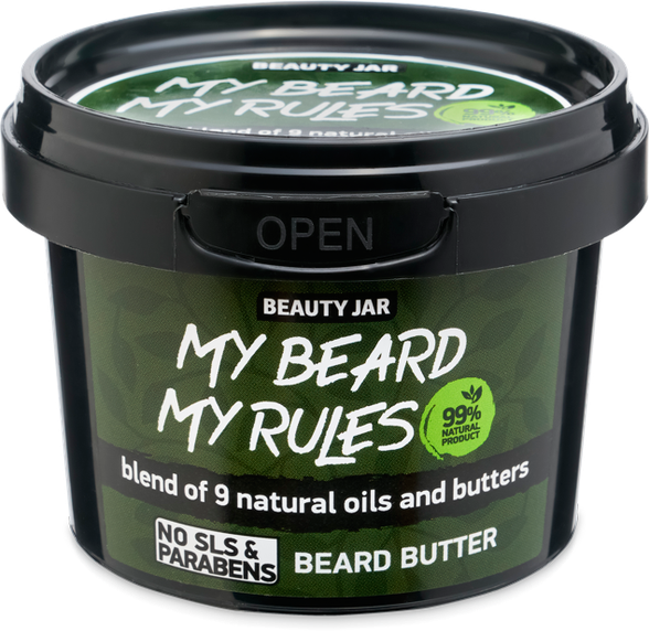 BEAUTY JAR My Beard My Rules bārdas sviests, 90 g