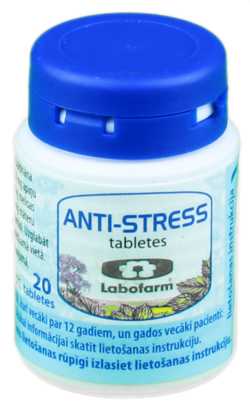 ANTI-STRESS tabletes, 20 gab.
