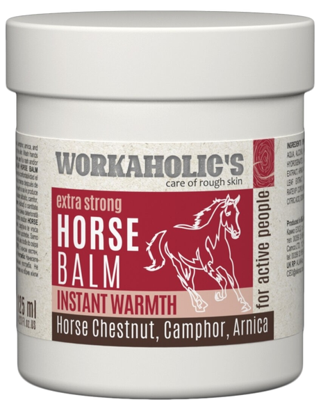 WORKAHOLICS Horse Balm With Chestnut And Arnica Extracts, Camphor Oil бальзам для тела, 125 мл