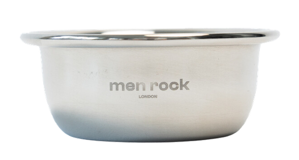 MEN ROCK Stainless Steel shaving bowl, 1 pcs.