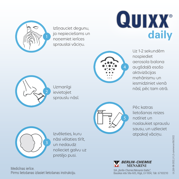 QUIXX  Daily спрей для носа, 100 мл