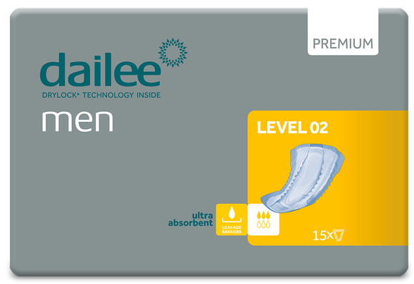 DAILEE Men Premium Level 2 urological pads, 15 pcs.