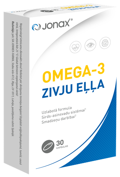 JONAX Omega-3 kapsulas, 30 gab.