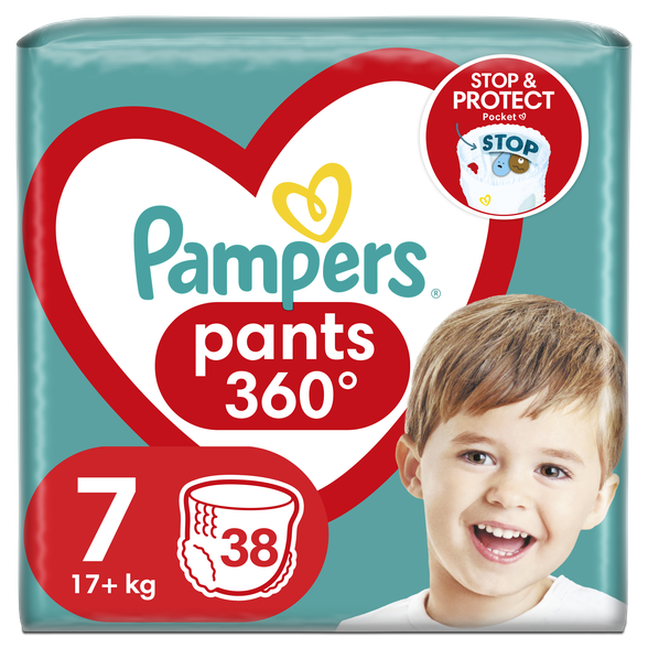 PAMPERS Pants-7 (17+kg) biksītes, 38 gab.