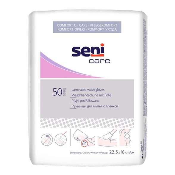 SENI Care wash glove, 50 pcs.