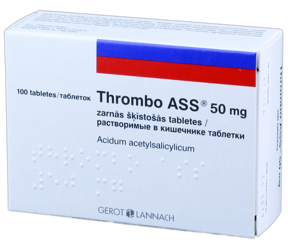 THROMBO ASS 50 mg tabletes, 100 gab.