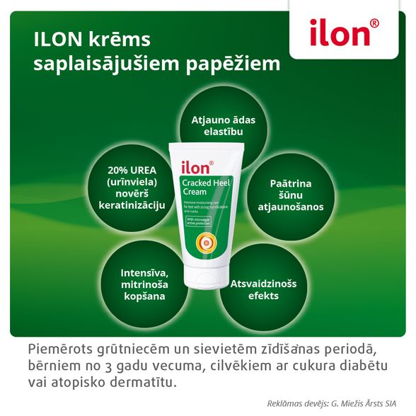 ILON Cracked Heel krēms kājām, 75 ml