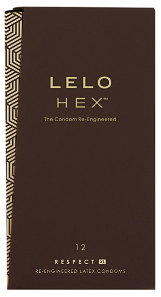 LELO HEX Respect XL prezervatīvi, 12 gab.