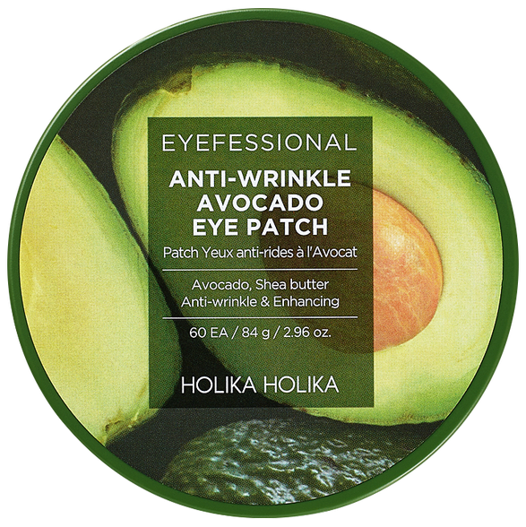 HOLIKA HOLIKA Eyefessional Anti-Wrinkle Avocado acu spilventiņi, 60 gab.