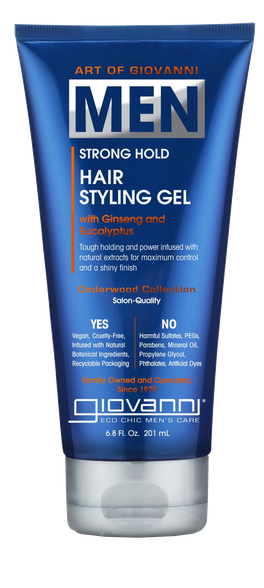 GIOVANNI Men with Ginseng & Eucalyptus styling gel, 201 ml